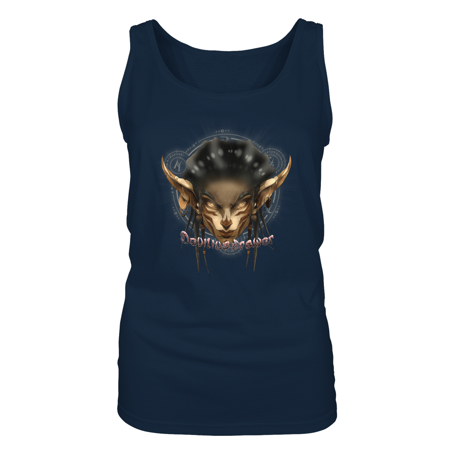 Deviliusdrawer Gold Magician Elf - Ladies Tank-Top