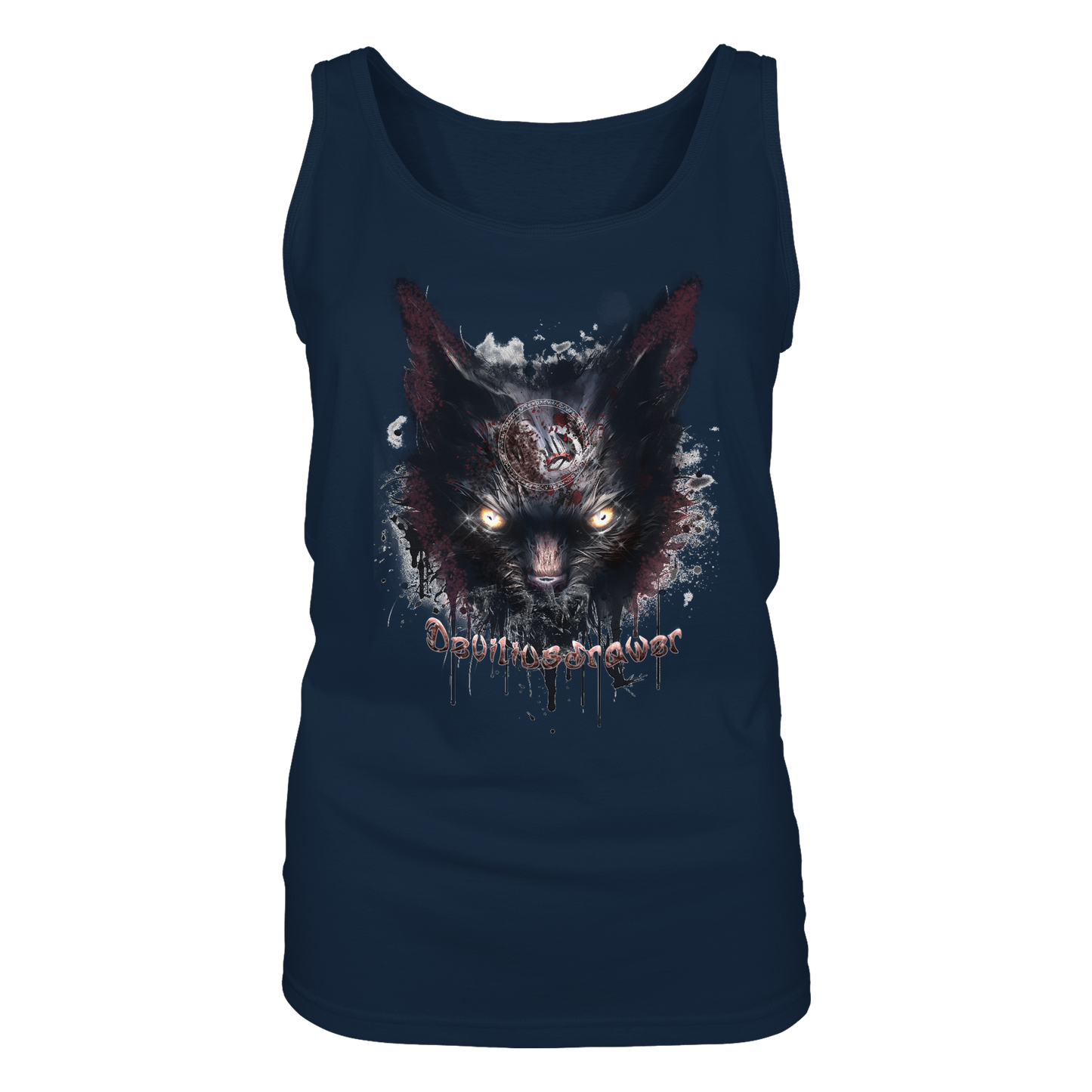 Deviliusdrawer Zombie Cat - Ladies Tank-Top