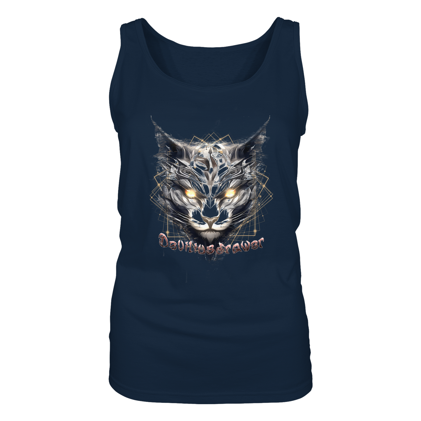 Deviliusdrawer Magician Cat - Ladies Tank-Top