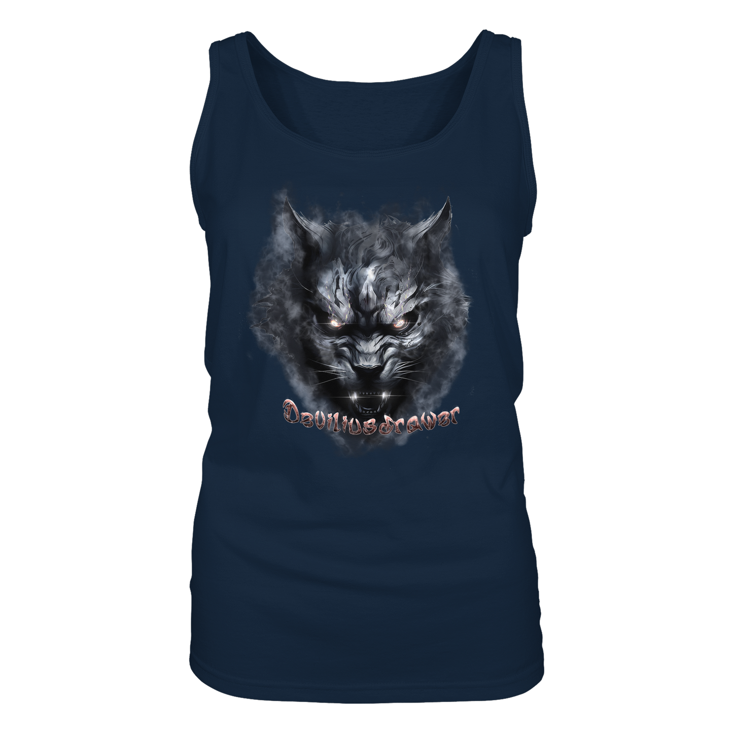 Deviliusdrawer Dark Beast Tiger  - Ladies Tank-Top