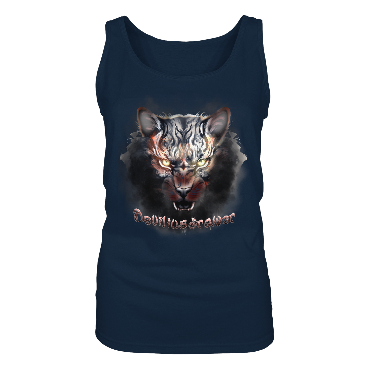 Deviliusdrawer Smoke Tiger - Ladies Tank-Top