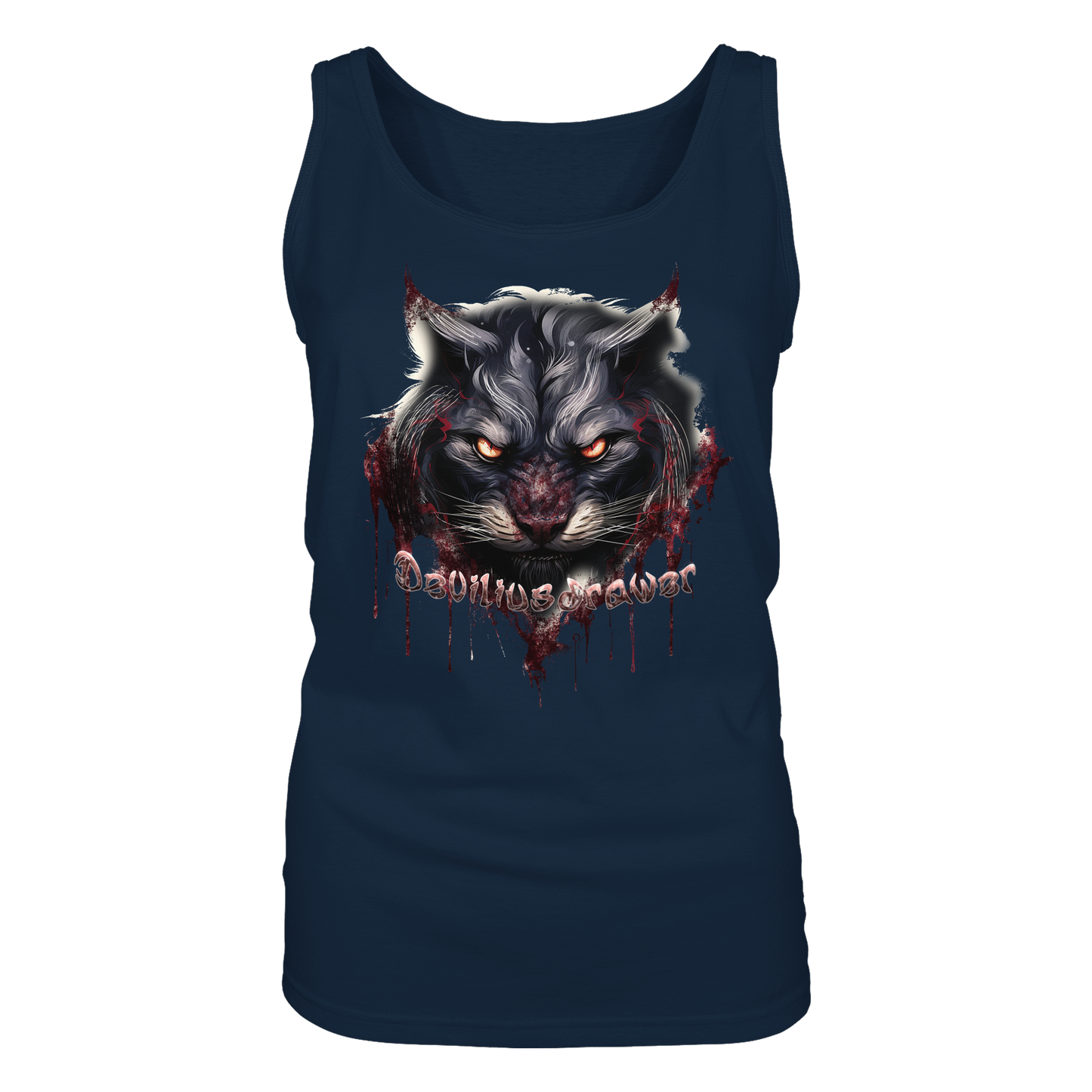 Deviliusdrawer Badass Cat - Ladies Tank-Top