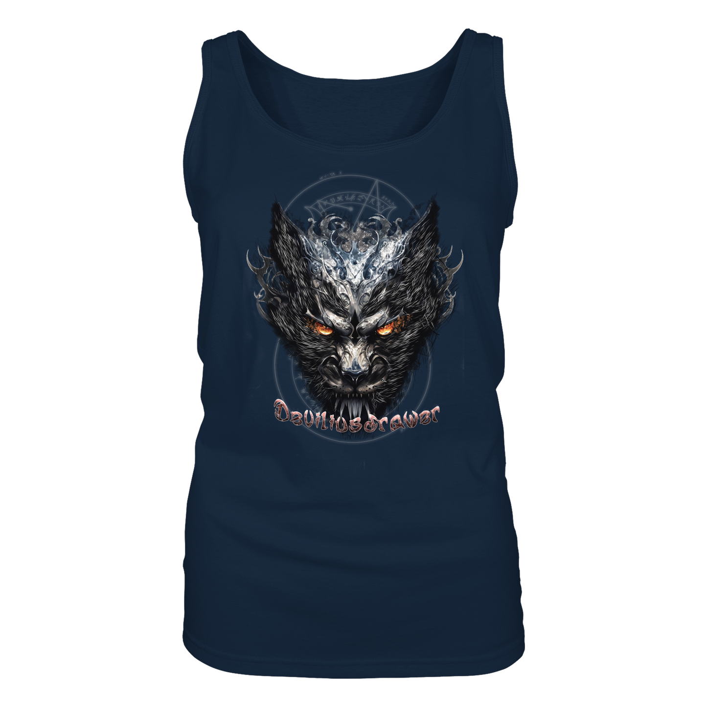 Deviliusdrawer Iron Cat - Ladies Tank-Top