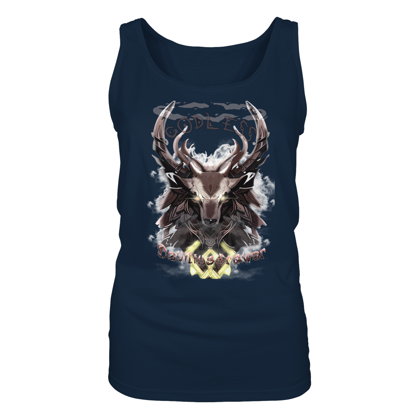 Deviliusdrawer Godless Deer - Ladies Tank-Top