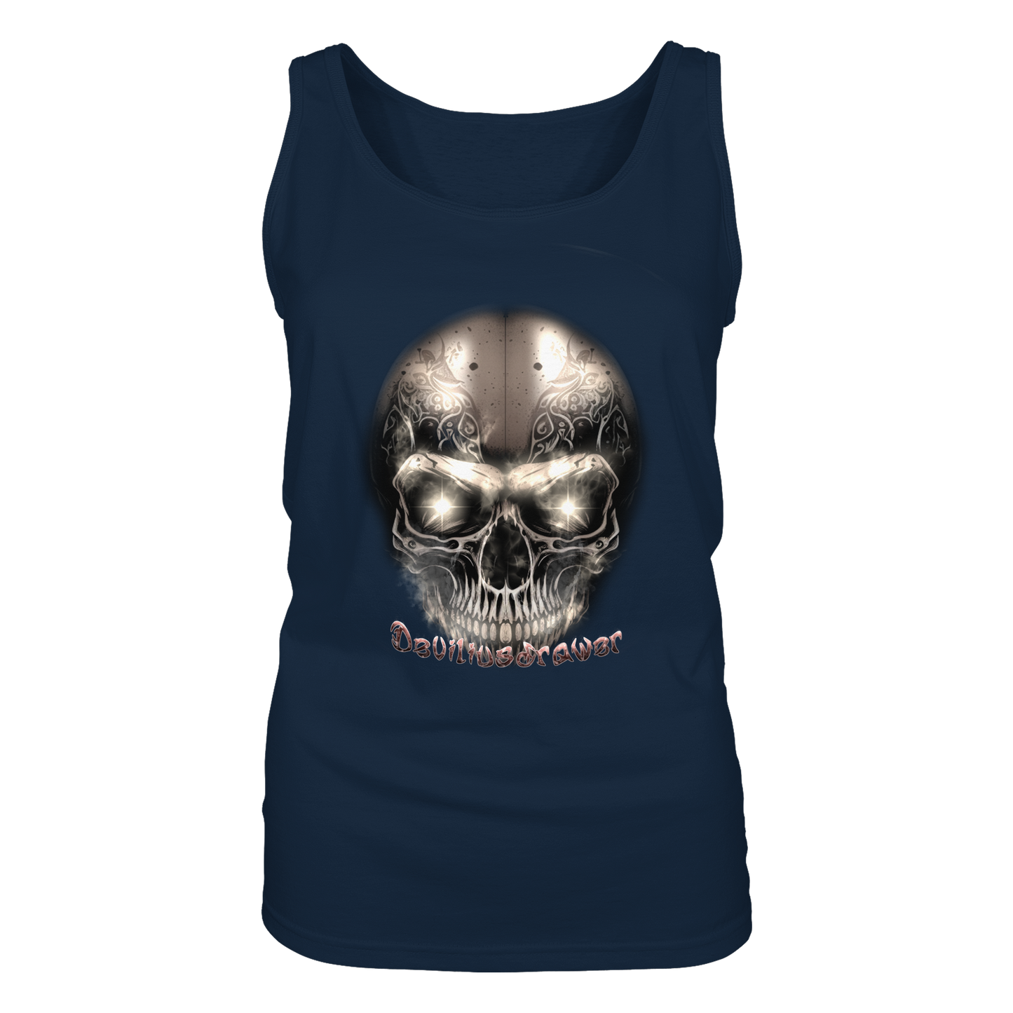 Deviliusdrawer Fire Skeleton Iron - Ladies Tank-Top