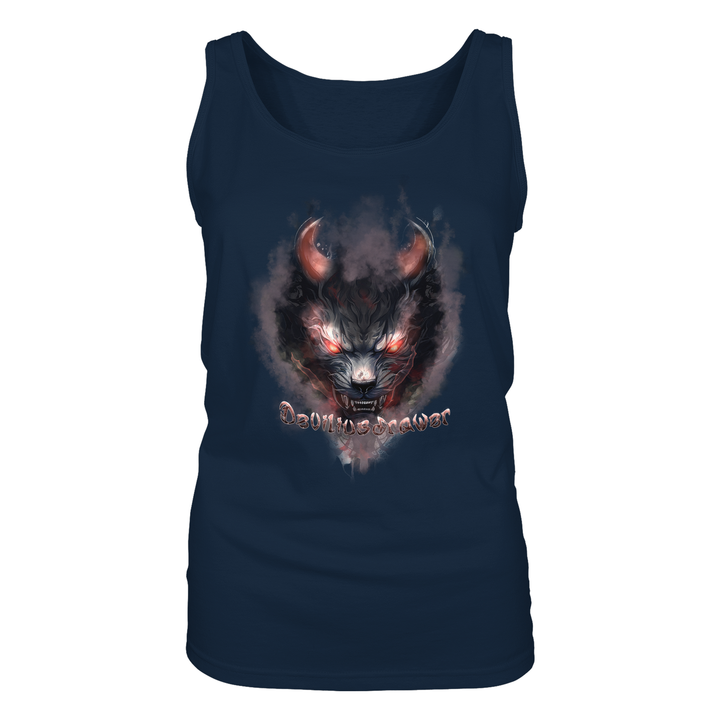 Deviliusdrawer Red Smoked Cat - Ladies Tank-Top