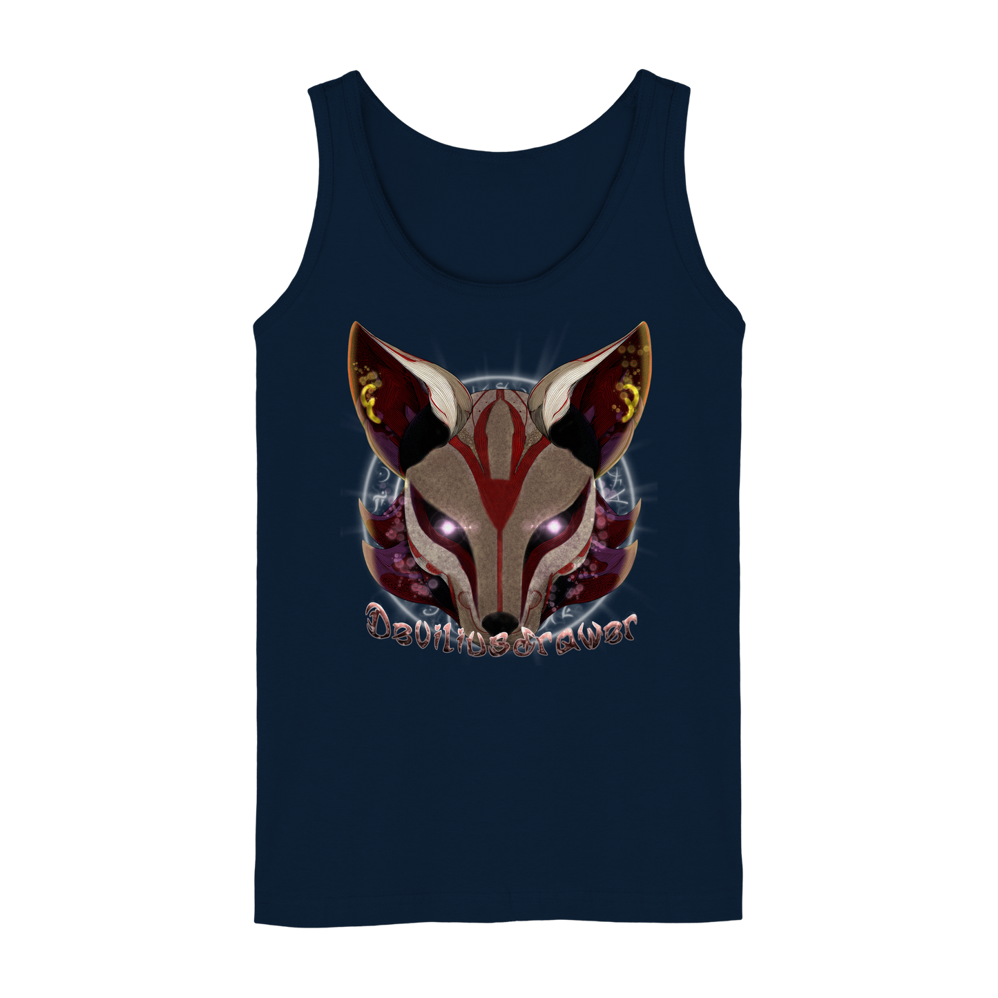 Deviliusdrawer Magic Kitsune - Ladies Tank-Top