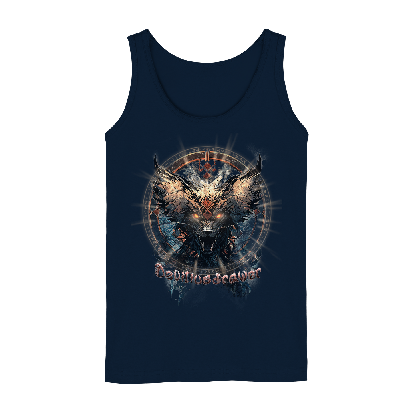 Deviliusdrawer Dark Magic Wolf - Ladies Tank-Top