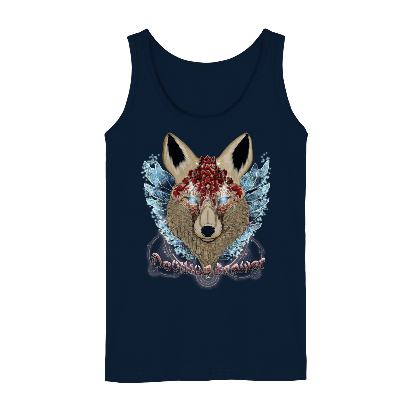 Deviliusdrawer Diamond Kitsune - Ladies Tank-Top
