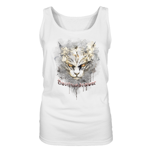 Deviliusdrawer White Catgod - Ladies Tank-Top