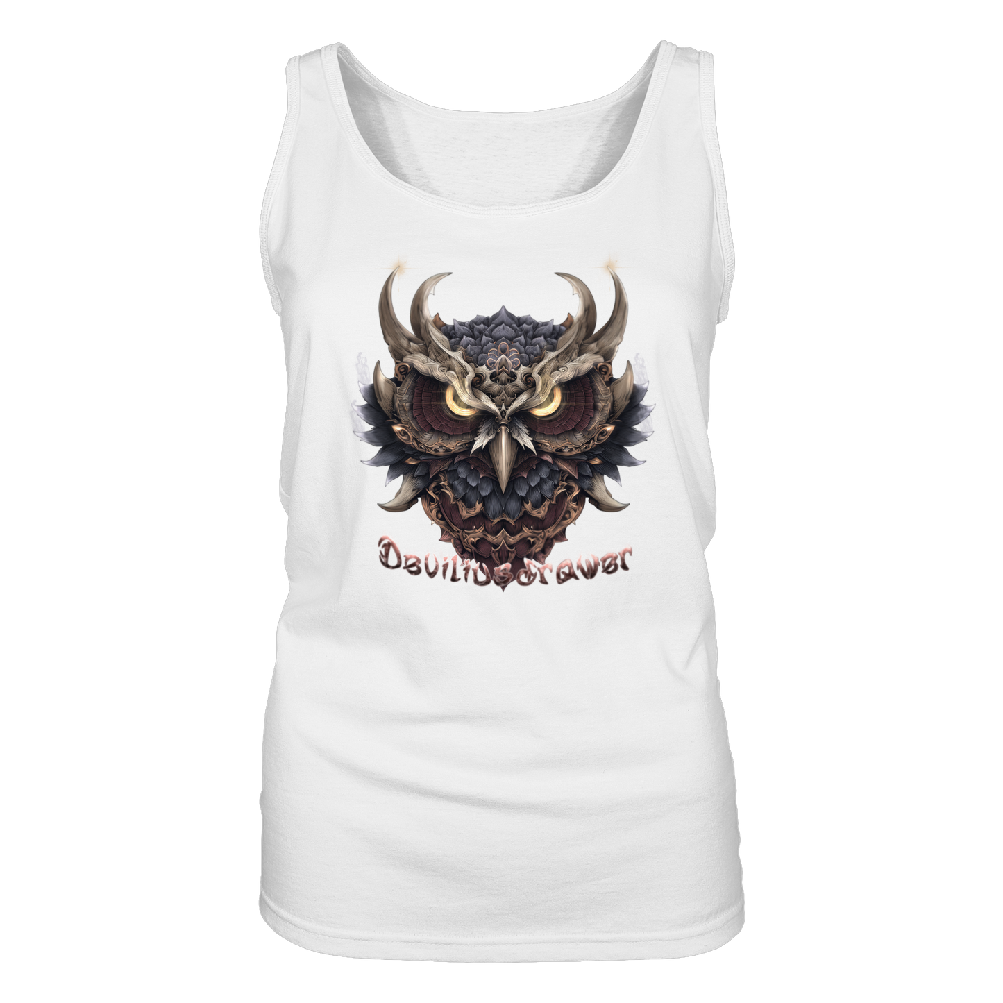 Deviliusdrawer Golden Owl - Ladies Tank-Top