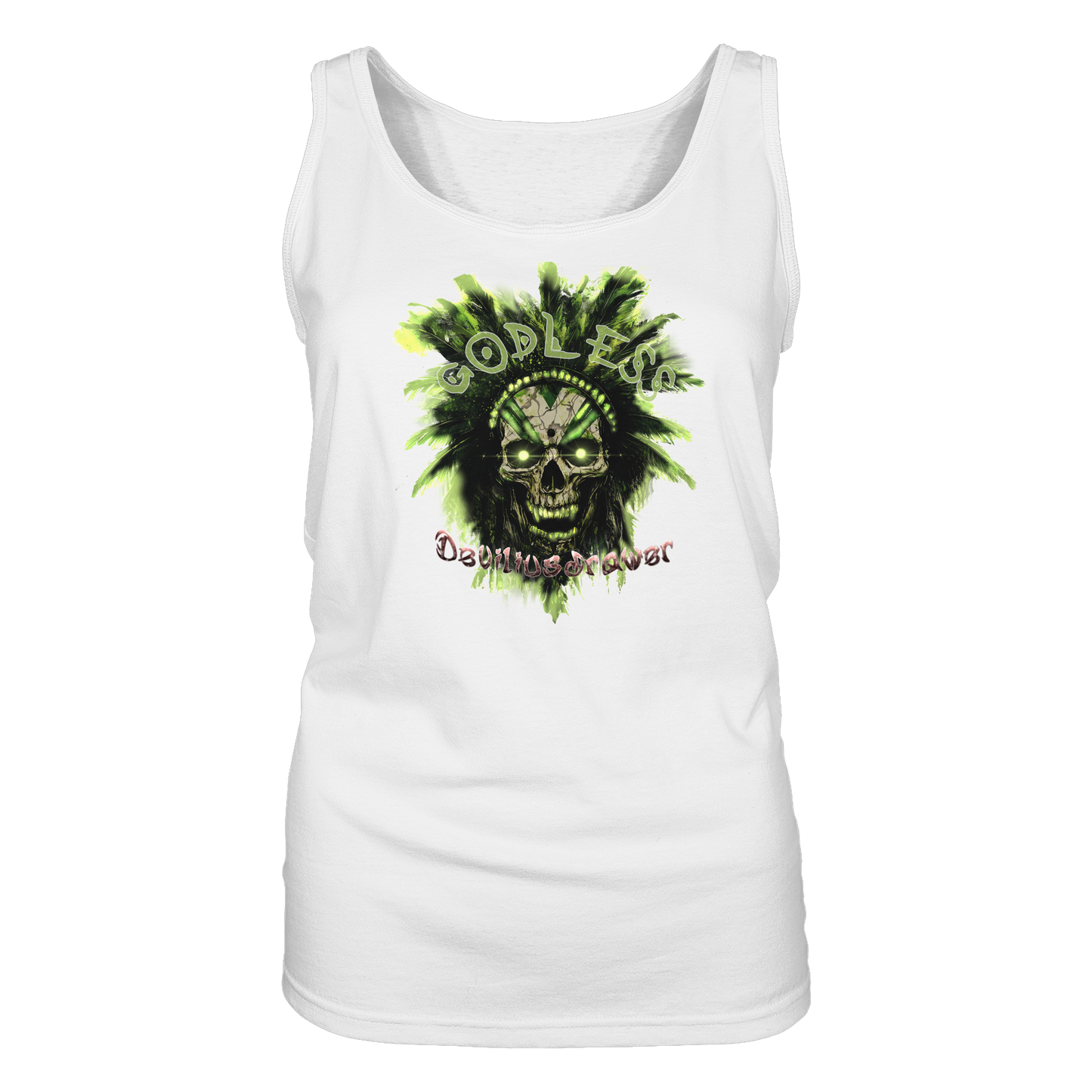 Deviliusdrawer Godless Skull - Ladies Tank-Top