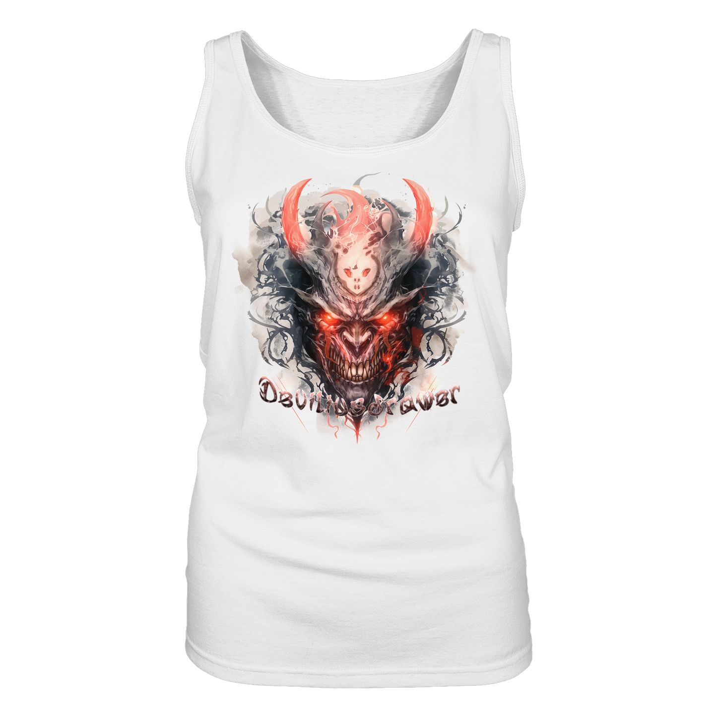 Deviliusdrawer Red Horn Devil - Ladies Tank-Top