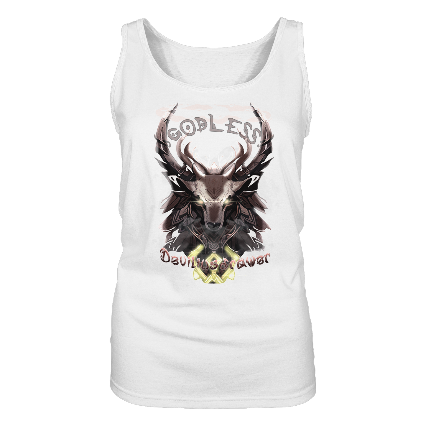 Deviliusdrawer Godless Deer - Ladies Tank-Top