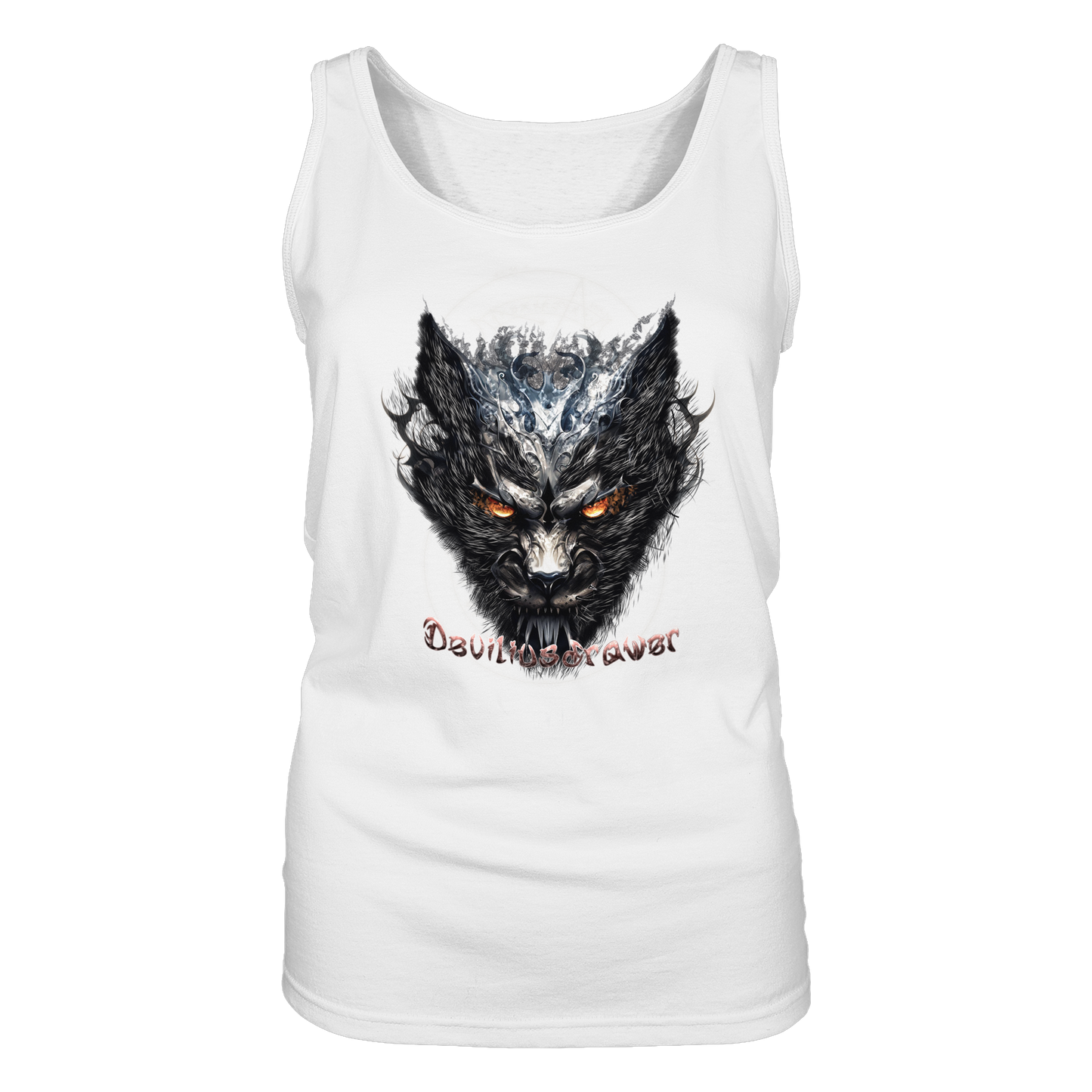 Deviliusdrawer Iron Cat - Ladies Tank-Top