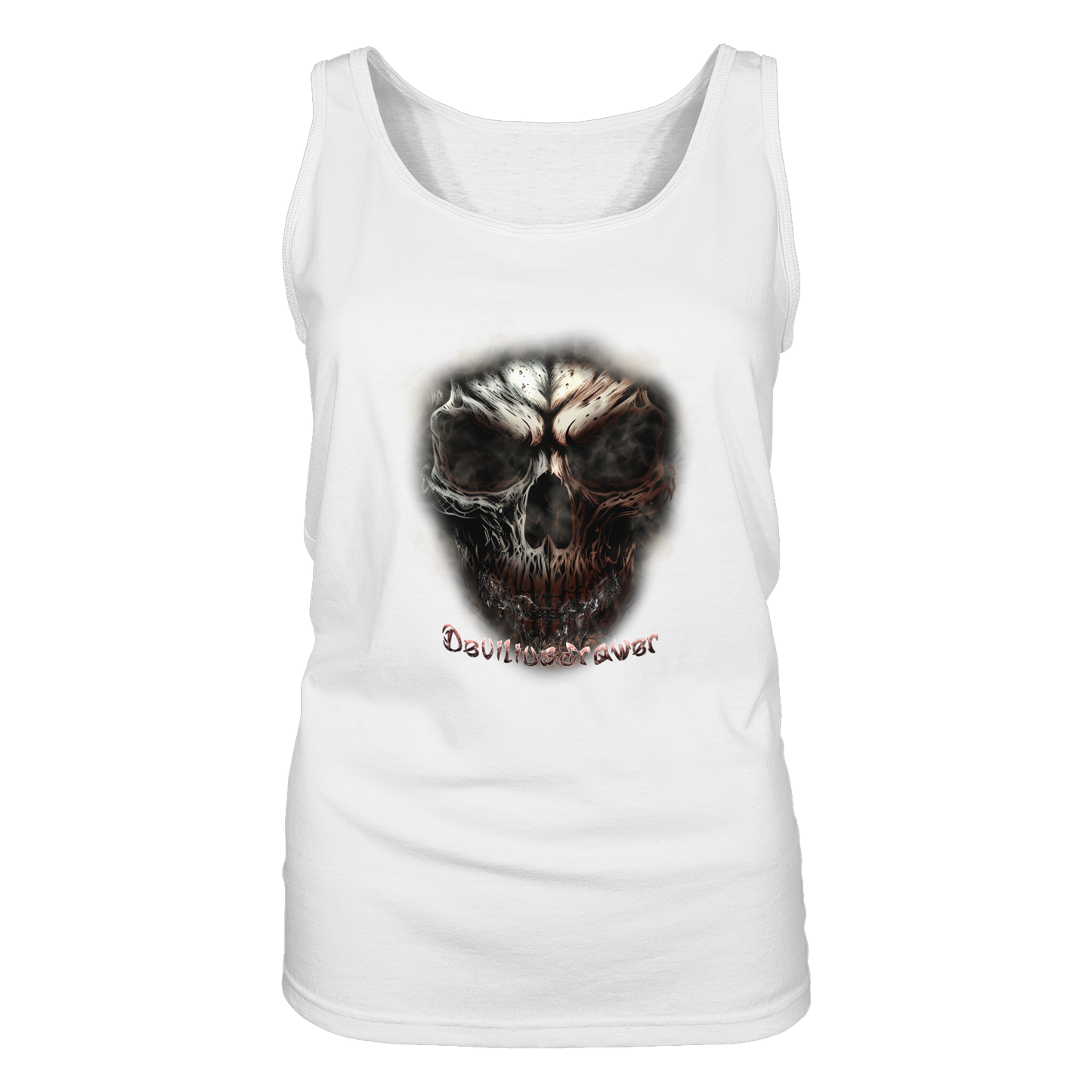 Deviliusdrawer Fire Skeleton - Ladies Tank-Top