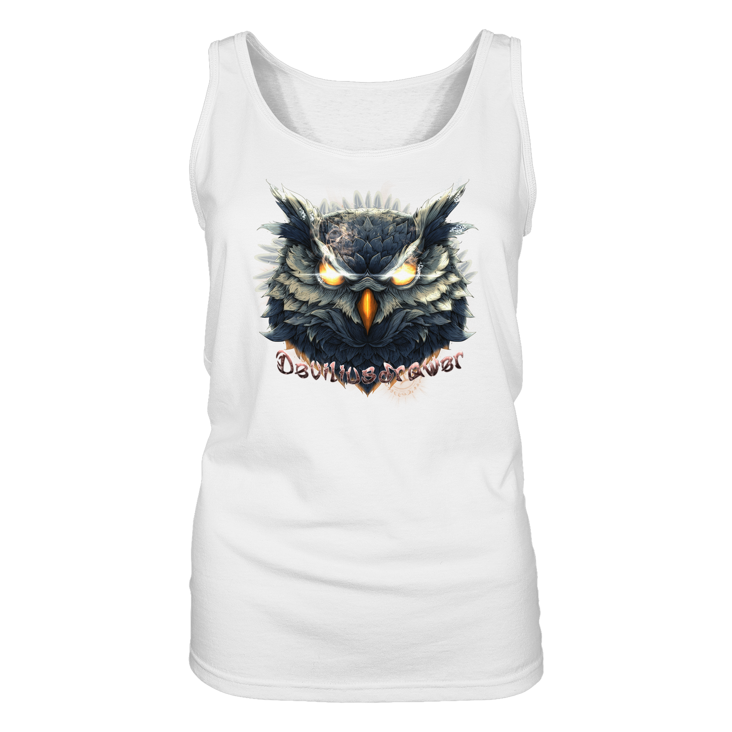 Deviliusdrawer Dark Fire Owl - Ladies Tank-Top