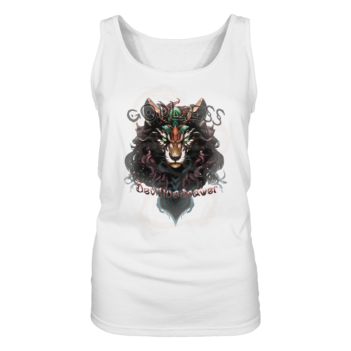 Deviliusdrawer Godless Wolf - Ladies Tank-Top