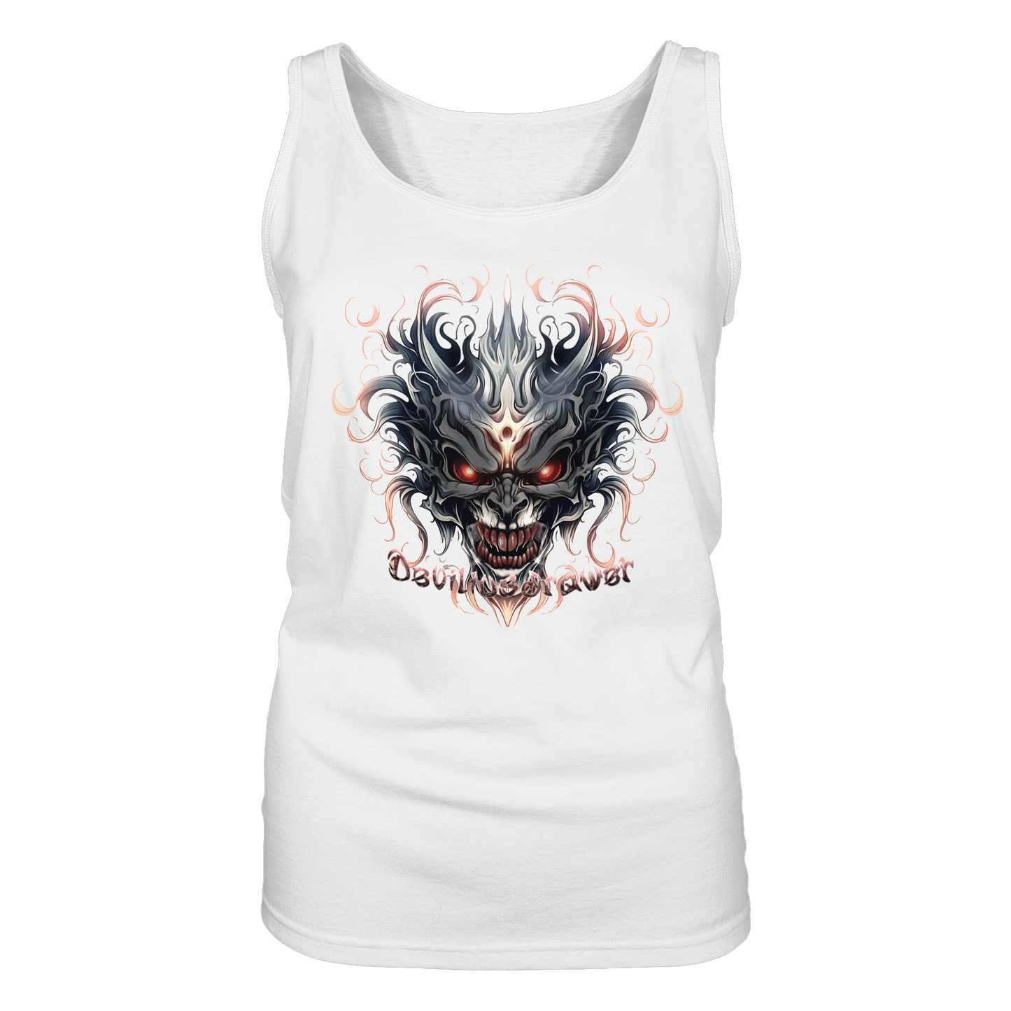 Deviliusdrawer Demon Mask - Ladies Tank-Top