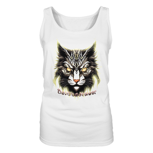 Deviliusdrawer Golden Cat - Ladies Tank-Top
