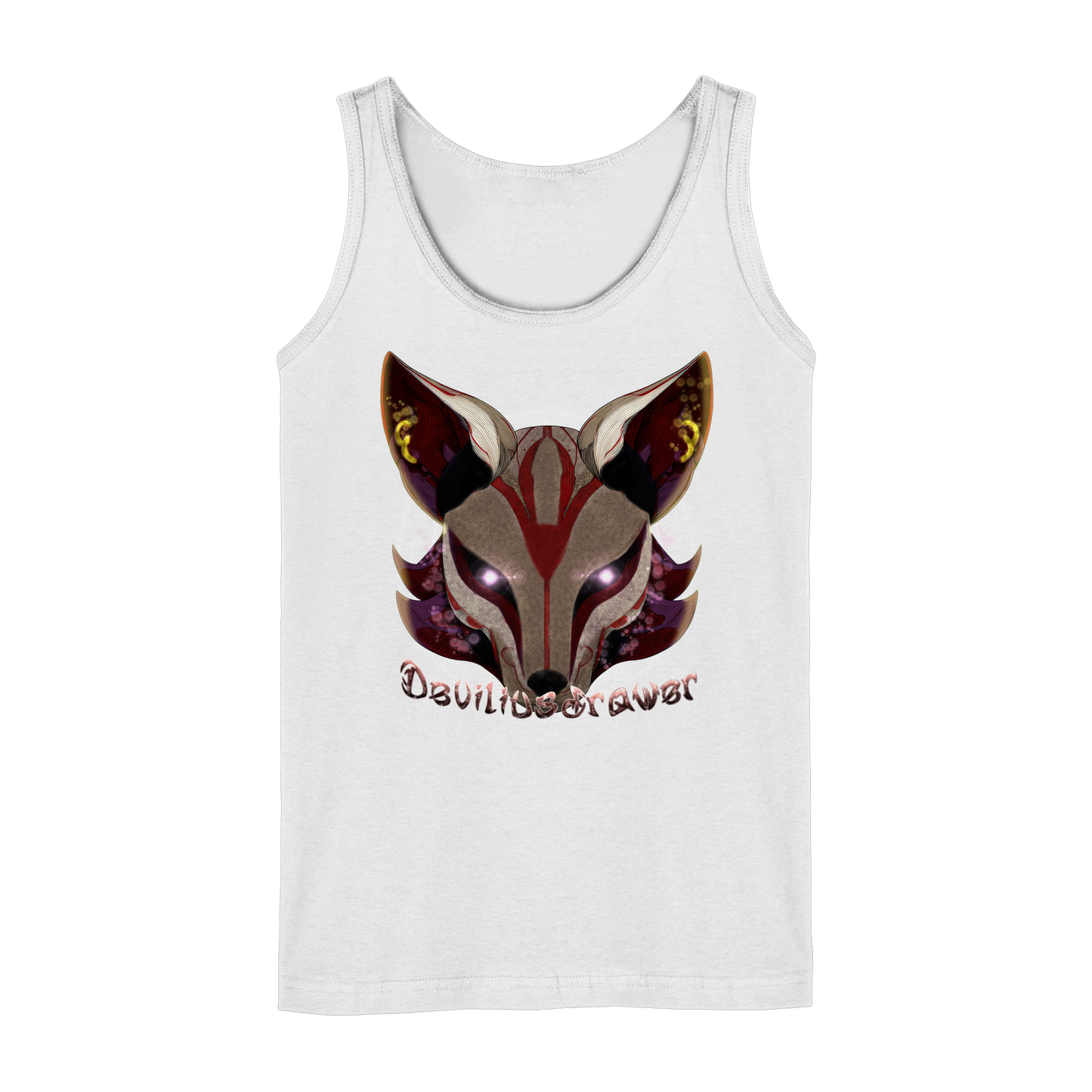 Deviliusdrawer Magic Kitsune - Ladies Tank-Top