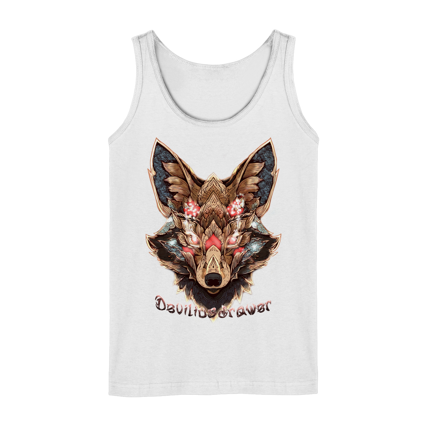Deviliusdrawer Cristal Kitsune - Ladies Tank-Top