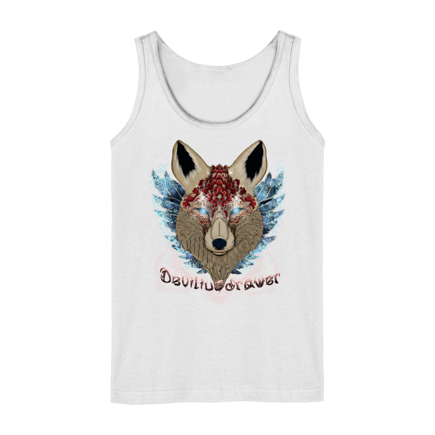 Deviliusdrawer Diamond Kitsune - Ladies Tank-Top