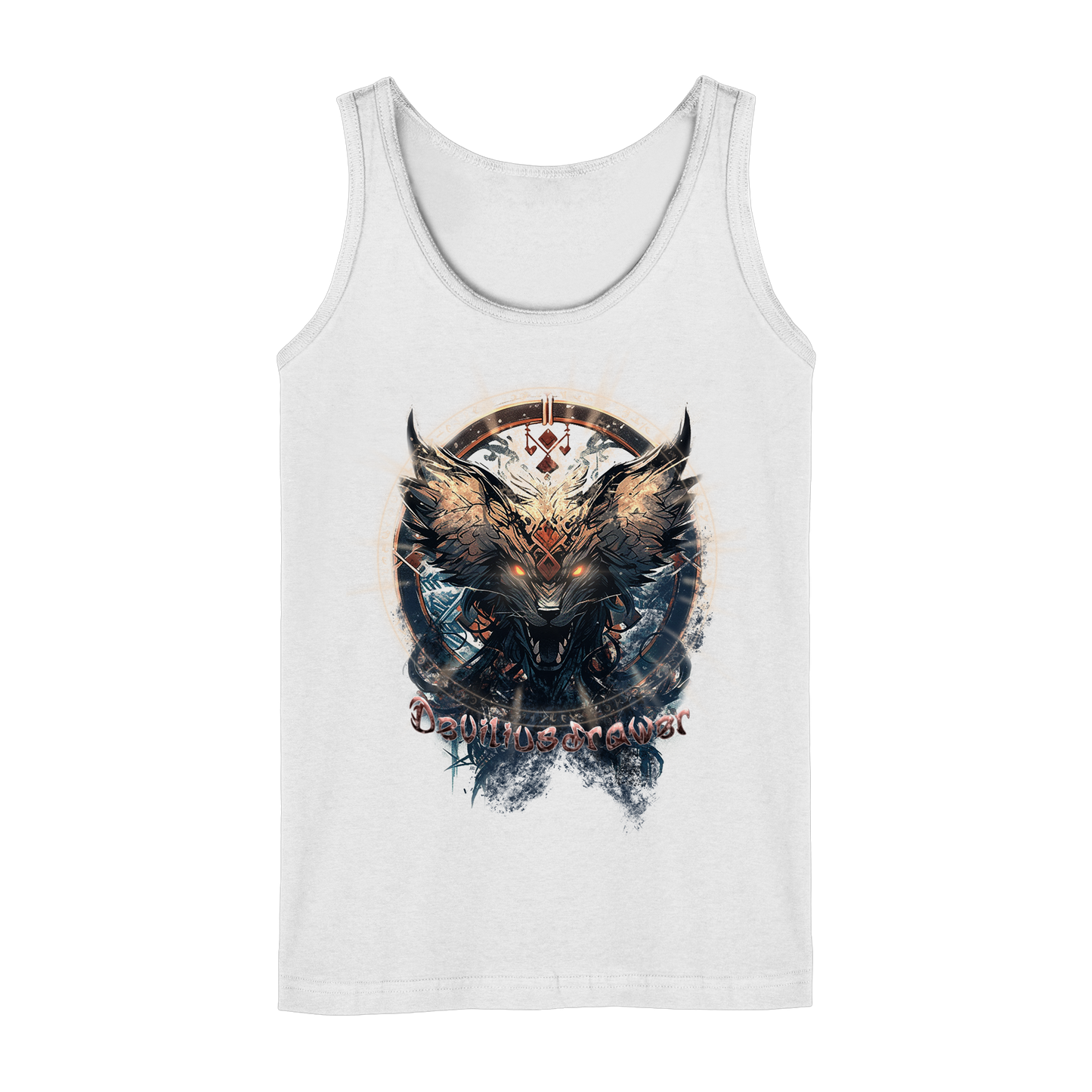 Deviliusdrawer Dark Magic Wolf - Ladies Tank-Top