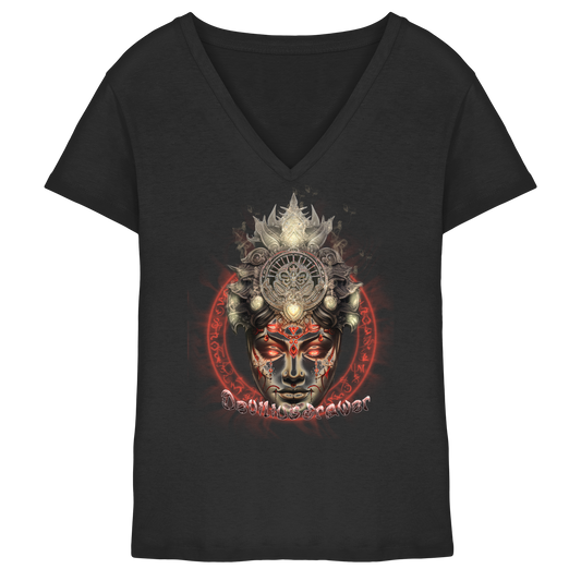 Deviliusdrawer Devils Godess - Ladies V-Neck Shirt