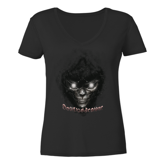 Deviliusdrawer Dark Death - Ladies V-Neck Shirt