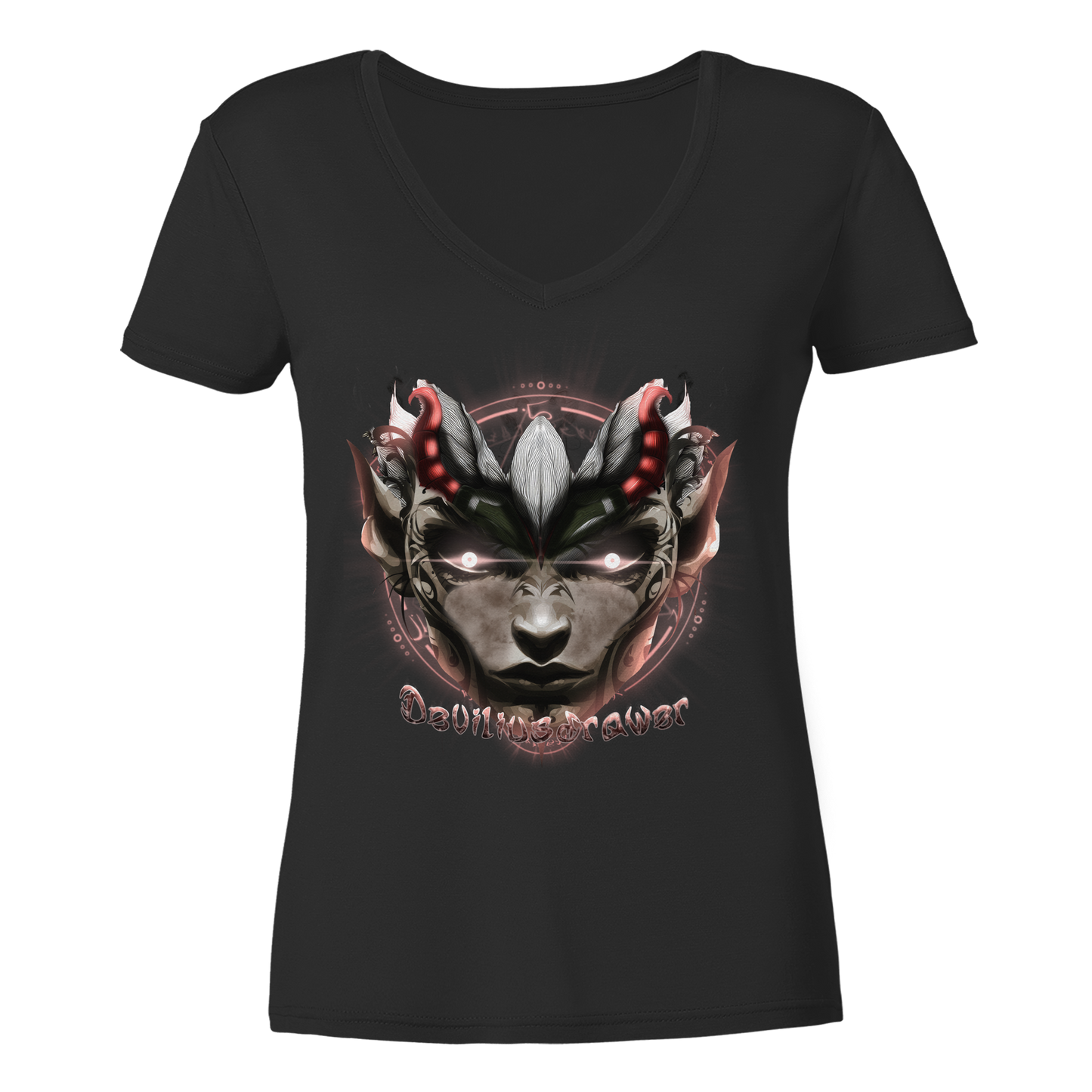 Deviliusdrawer Devils Elf - Ladies V-Neck Shirt