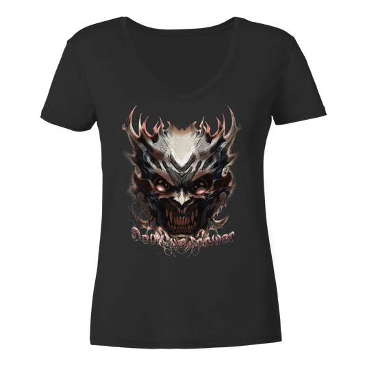 Deviliusdrawer Blood Demon - Ladies V-Neck Shirt