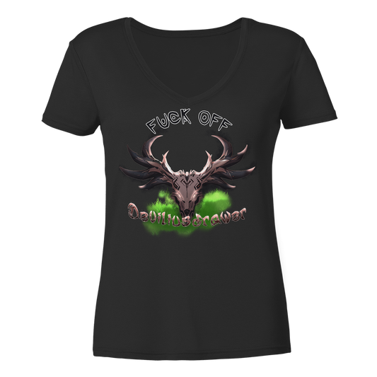 Deviliusdrawer Bad Deer - Ladies V-Neck Shirt