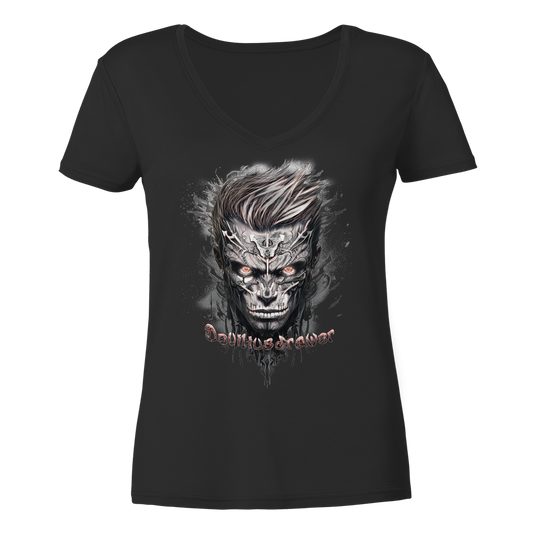 Deviliusdrawer Cyborg Men - Ladies V-Neck Shirt