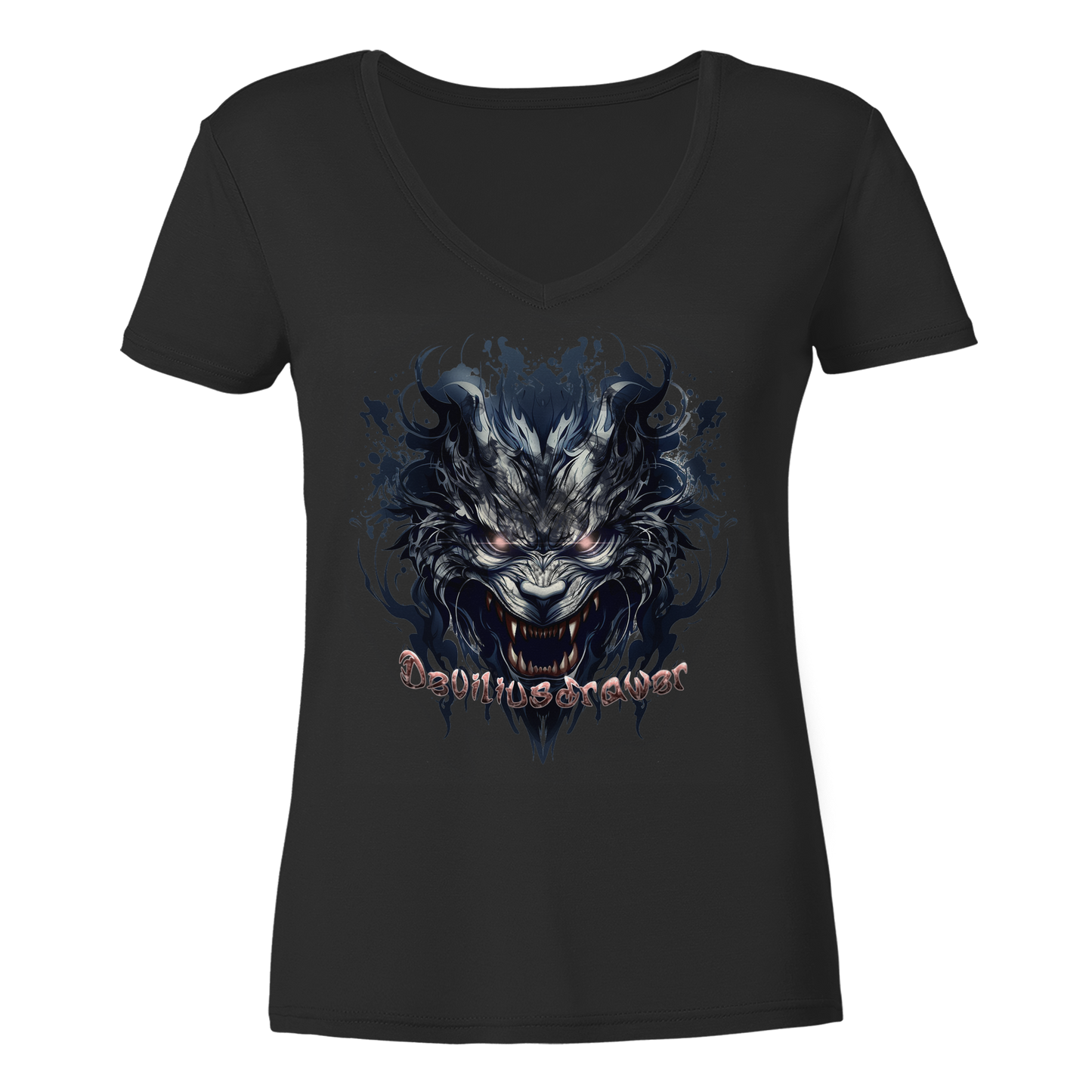 Deviliusdrawer Cruel Wolf - Ladies V-Neck Shirt