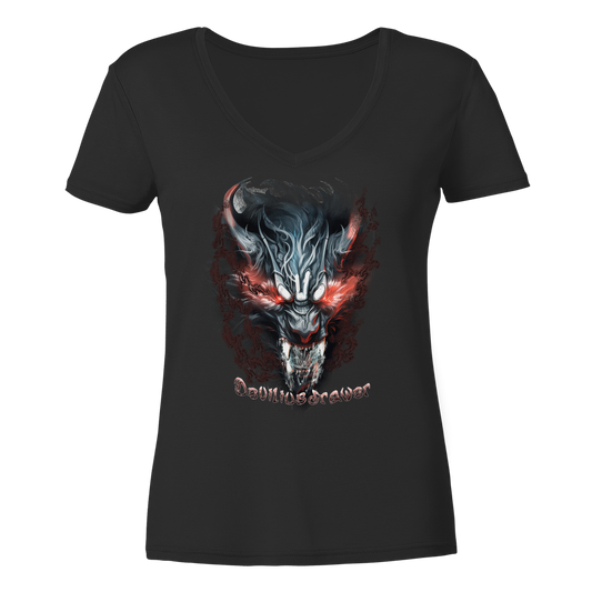Deviliusdrawer Beast Wolf - Ladies V-Neck Shirt