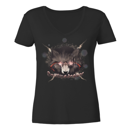 Deviliusdrawer Sparking Wolf - Ladies V-Neck Shirt