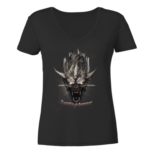 Deviliusdrawer Beast Wearwolf - Ladies V-Neck Shirt