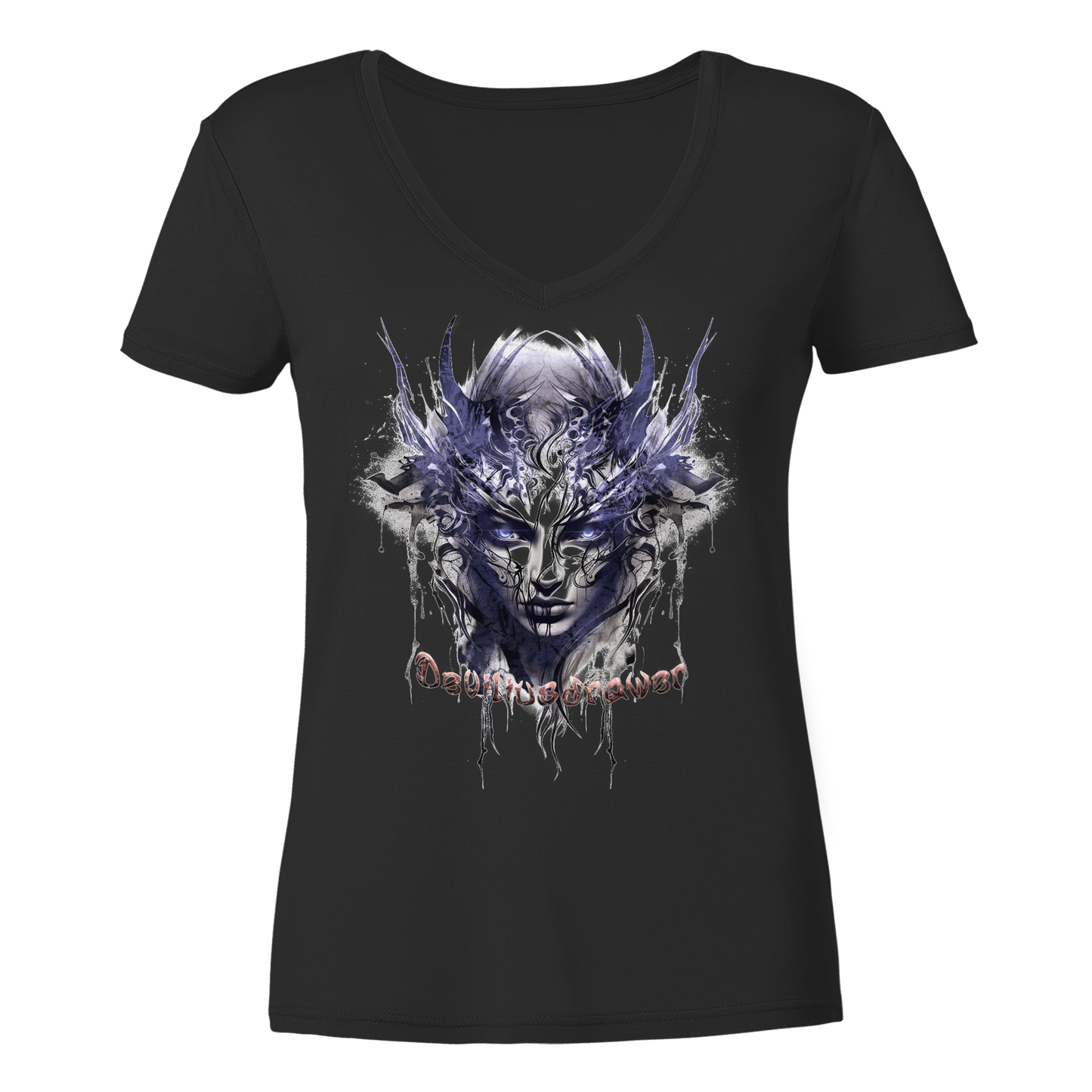 Deviliusdrawer Ice Elf - Ladies V-Neck Shirt