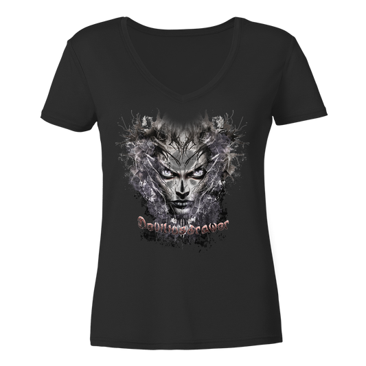 Deviliusdrawer Nature Druid - Ladies V-Neck Shirt