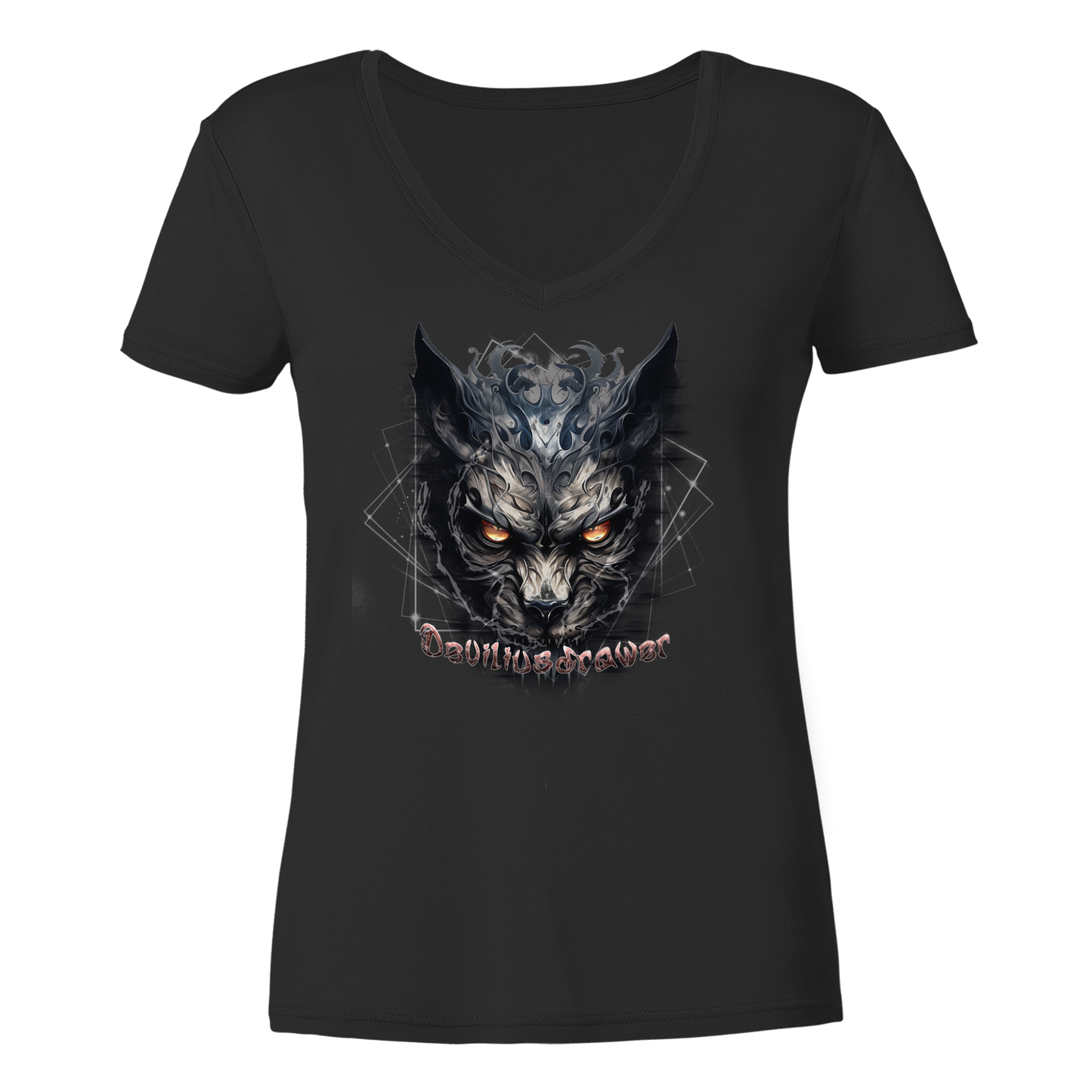 Deviliusdrawer Dark Wearwolf - Ladies V-Neck Shirt