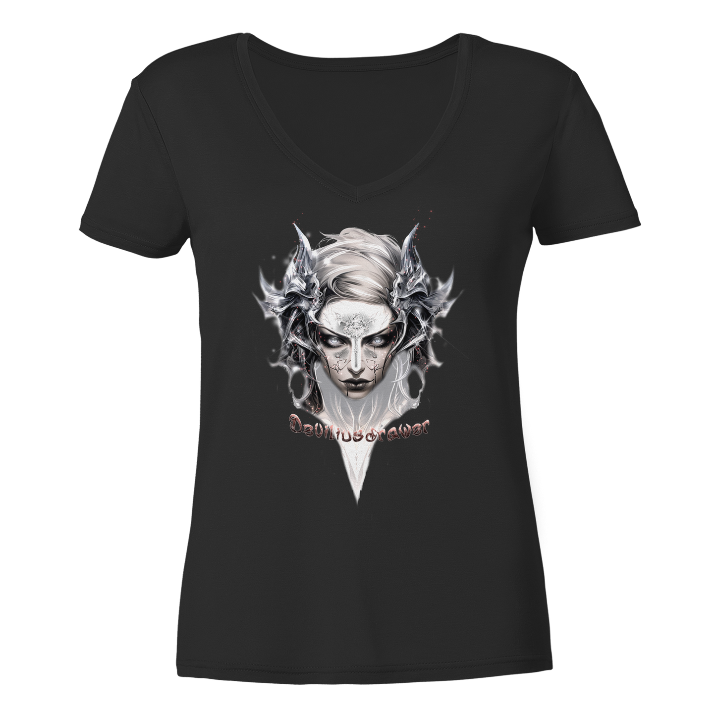 Deviliusdrawer Iron Elf - Ladies V-Neck Shirt