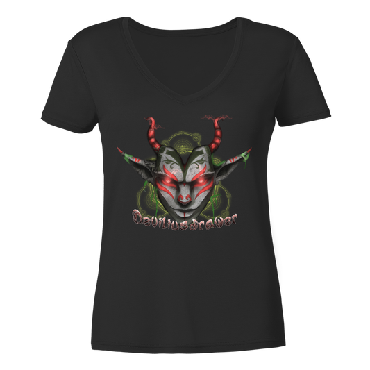 Deviliusdrawer Dark Elf - Ladies V-Neck Shirt
