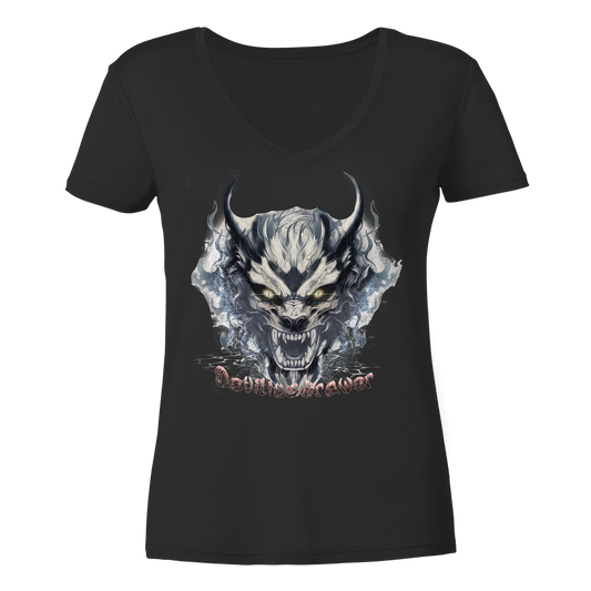 Deviliusdrawer Water Demon - Ladies V-Neck Shirt