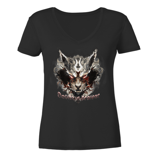 Deviliusdrawer Wild Hotcat  - Ladies V-Neck Shirt