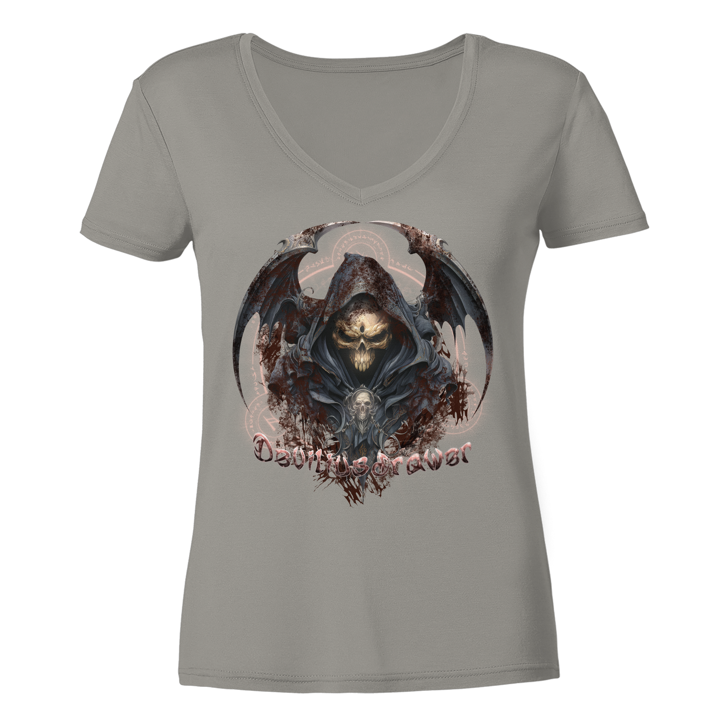 Deviliusdrawer Death Reaper - Ladies V-Neck Shirt