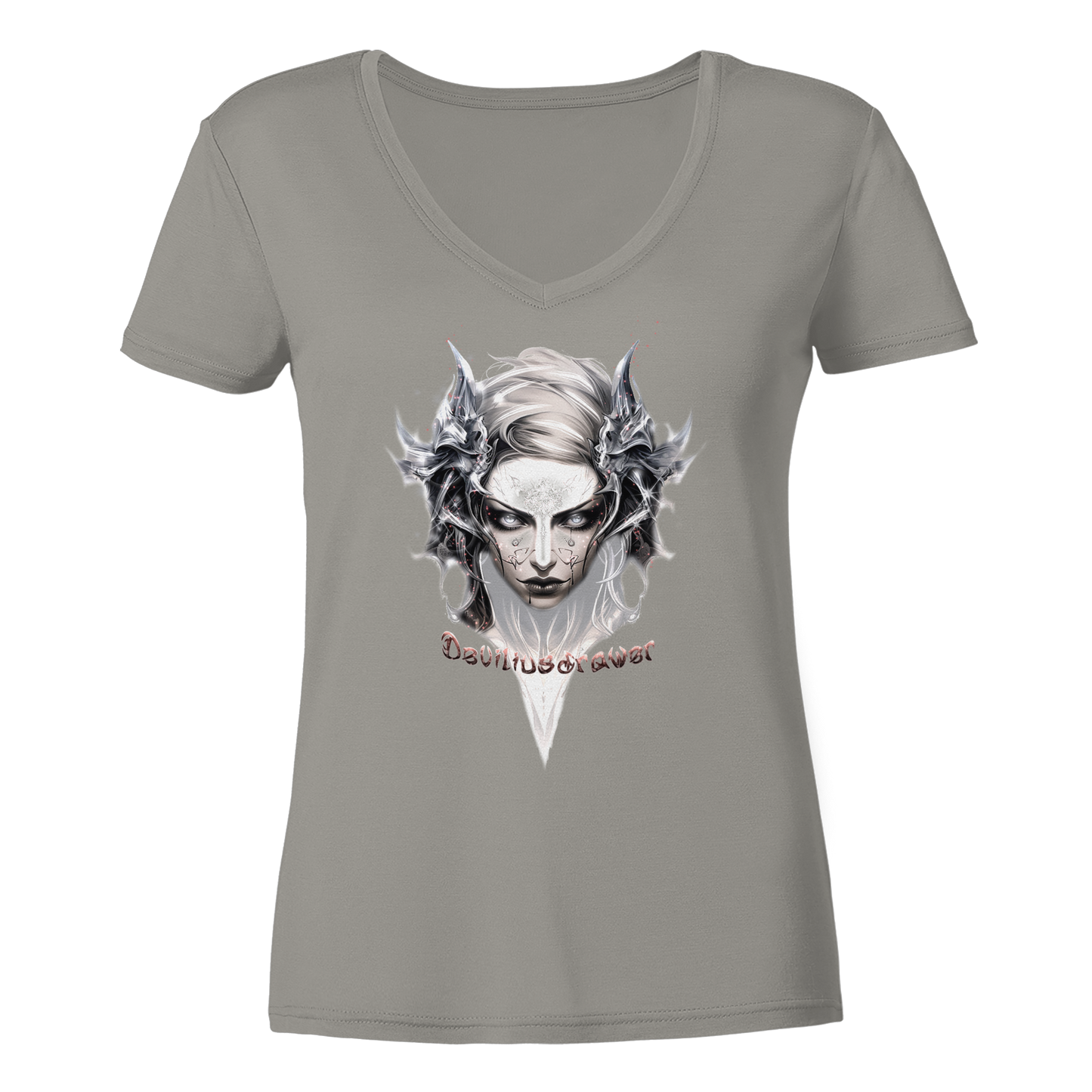 Deviliusdrawer Iron Elf - Ladies V-Neck Shirt