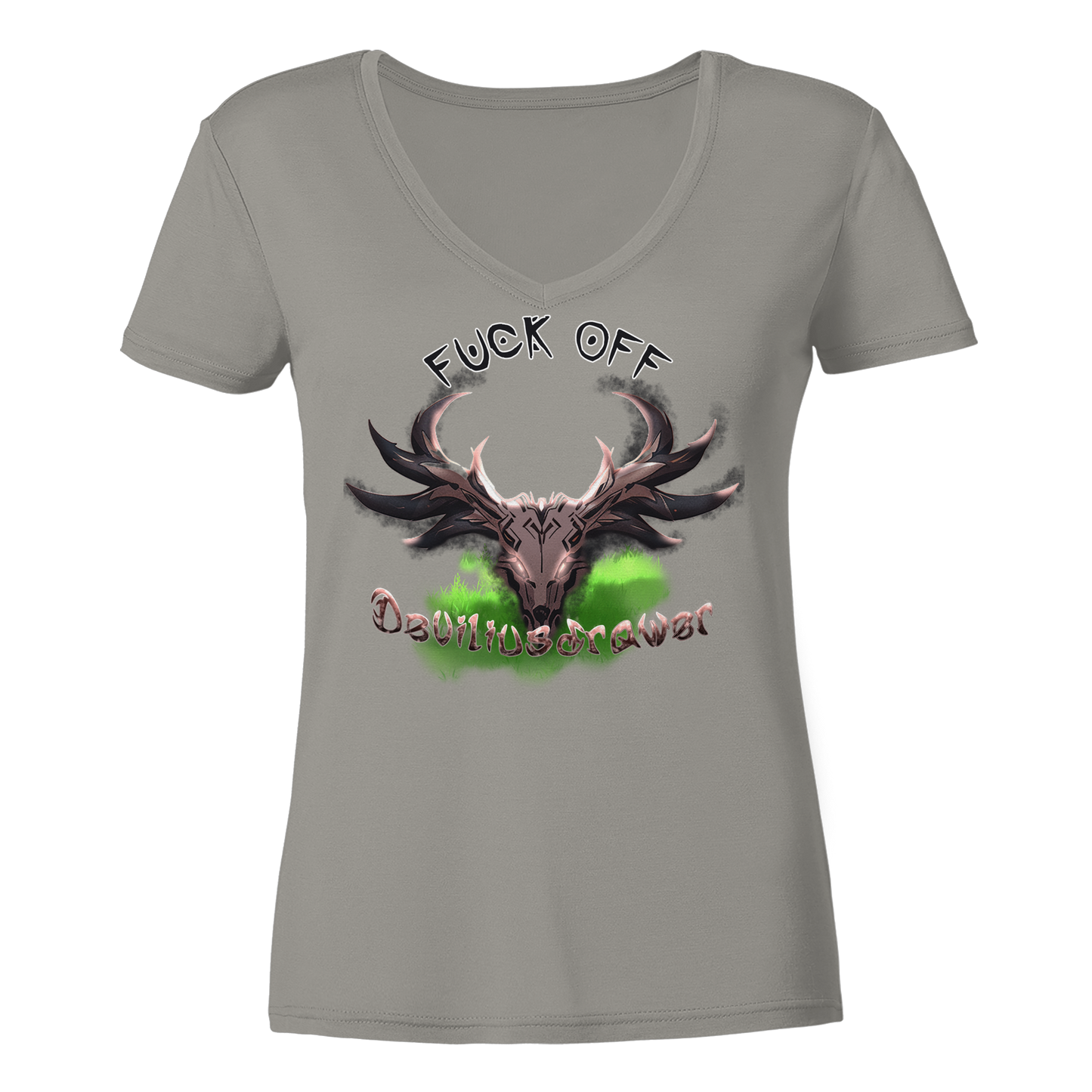 Deviliusdrawer Bad Deer - Ladies V-Neck Shirt