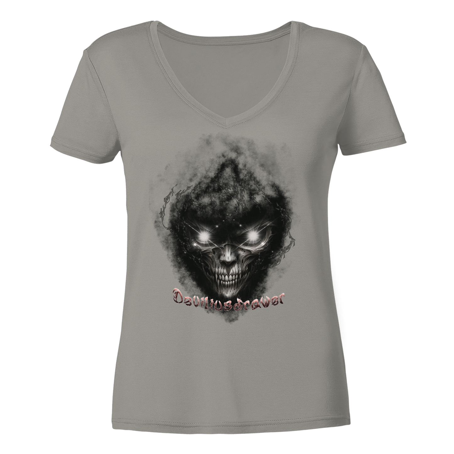 Deviliusdrawer Dark Death - Ladies V-Neck Shirt