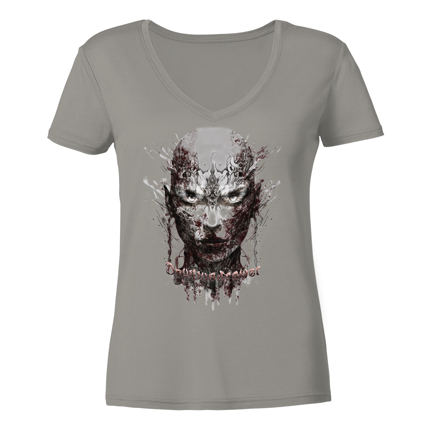 Deviliusdrawer Mechanic Girl - Ladies V-Neck Shirt